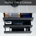 thumbnail image 3 of VIVO Black 3 Level 16" Pull Out Under Desk Storage Drawer Set, 3 of 8
