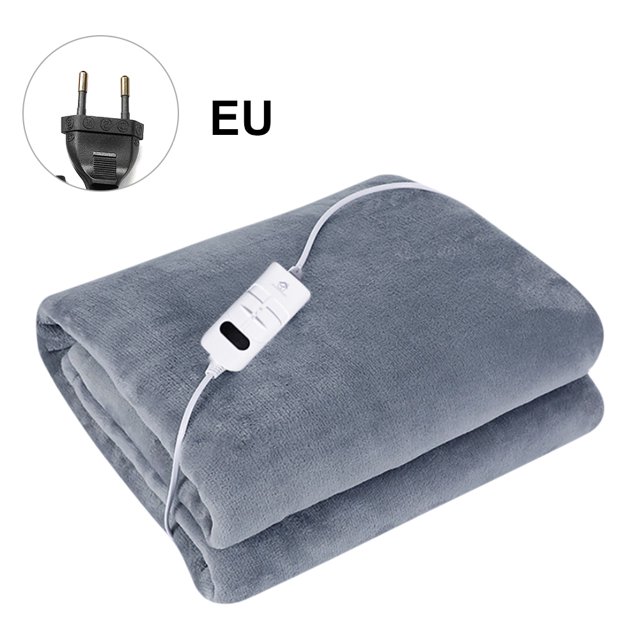 Estera eléctrica de 150x65cm, colchón calefactable de 220V, manta de franela, 2 ajustes de calor con interruptor, calentador corporal de invierno