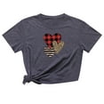thumbnail image 3 of DPTALR T-shirt à Manches Courtes Casual Love Printing pour Femmes, 3 of 3