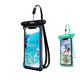 thumbnail image 1 of 2Pcs Funda impermeable, funda impermeable para smartphone, viajes marítimos, pesca deportiva, protección del teléfono, portafogli, etc. negro, verde, 1 of 1