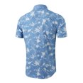 thumbnail image 3 of Lars Amadeus Men's Short Sleeve Button Down Floral Printed Shirt, 3 of 7