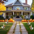 thumbnail image 7 of Wzzjkit Halloween Thanksgiving Holiday Gooses Decor with Pumpkin Yard Stake for Garden Party Christmas Tree Topper Outdoor Decorations Plug-in Display, 7 of 7