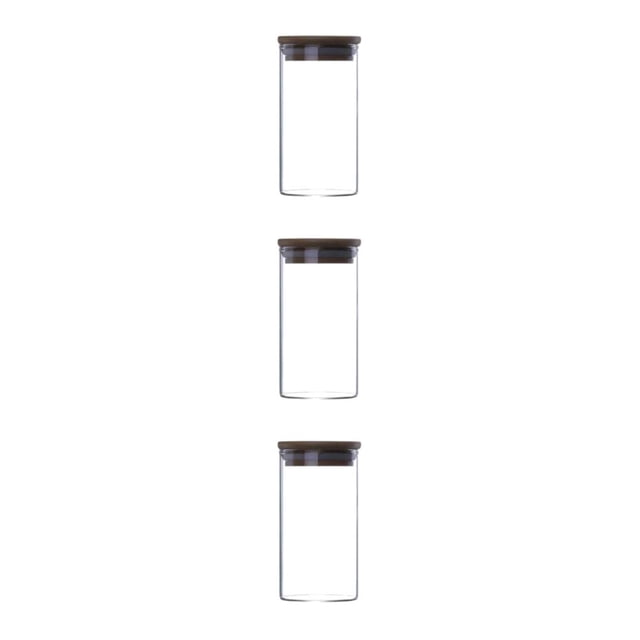 Bearachild Frasco de almacenamiento de vidrio duradero con tapa a prueba de fugas - Ecológico y sin BPA Fácil de limpiar Almacenamiento de Type1 NO1