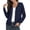 Navy blue, variant on Women's Long Sleeve Cardigan Lightweight Crochet Diamond-Knit Sweater,White,M-3XL