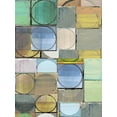 thumbnail image 2 of Cartissi  19x24 Gold Ornate Wood Framed with Double Matting Museum Art Print Titled - Pastel Tiles I, 2 of 4
