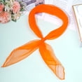 thumbnail image 5 of Qucyy 9pcs Chiffon Scarves, 27.6 Inch Square Solid Color Bandana Handkerchief Ribbon Scarf for Women Girls, 5 of 5