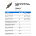 thumbnail image 2 of A/C System Valve Core and Cap Kit - Compatible with 2004 - 2012 Chevy Colorado 2005 2006 2007 2008 2009 2010 2011, 2 of 2