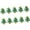 Green star, variant on MOMOJIA 10Pcs Christmas Tree Art Beads For Christmas Tree Ornament Hand Painted Glass Beads For Craft Bracelets Jewelry Crafting