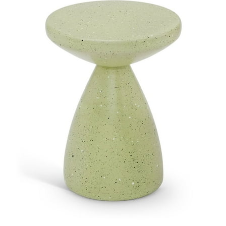 Meridian Furniture Anika Green Iron Terrazzo Side Table