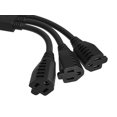 thumbnail image 2 of Cable Leader 18in 1 NEMA 5-15P to 3 NEMA 5-15R Power Extension Cord Splitter Cable 14 AWG, 2 of 7
