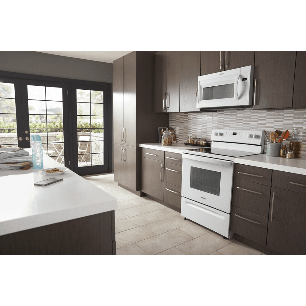 Whirlpool Microwave with Hood in White - Over-the-Range, 1.7 cu. ft., 1000 Watts