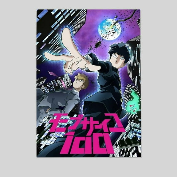 Crunchyroll Mob Psycho 100 Poster - Japanese Anime Series Key Art Size 24''x36'' - Kiloa