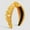 Yellow, variant on Helii Women Headband Wide Knot Pearl Vintage Elegant Casual Wedding Hair Hoop