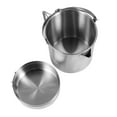 thumbnail image 3 of AURARMLET 1Set Hiking Stainless Steel Cooking Pot Foldable Handle Lightweight Outdoor Pot, 3 of 5