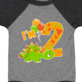 thumbnail image 4 of Inktastic Happy Dinosaur Second Birthday-green Boys or Girls Baby Bodysuit, 4 of 5