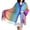 Purple, variant on White Scarf Fashion Women's Silk Scarf Luxury Satin Shawl Wraps