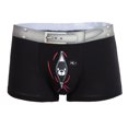 thumbnail image 2 of Calzoncillos bóxer con estampado de oso divertido para hombre, ropa interior, calzoncillos con bolsa abultada, pantalones cortos M - Negro Yuyangstore Ropa interior de algodón de los hombres, 2 of 8