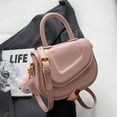 thumbnail image 4 of PU Leather Mini Shoulder Bag With Pendant, Cute Crossbody Handbag, Women Top Handle Saddle Bag, Flap Purse, 4 of 6