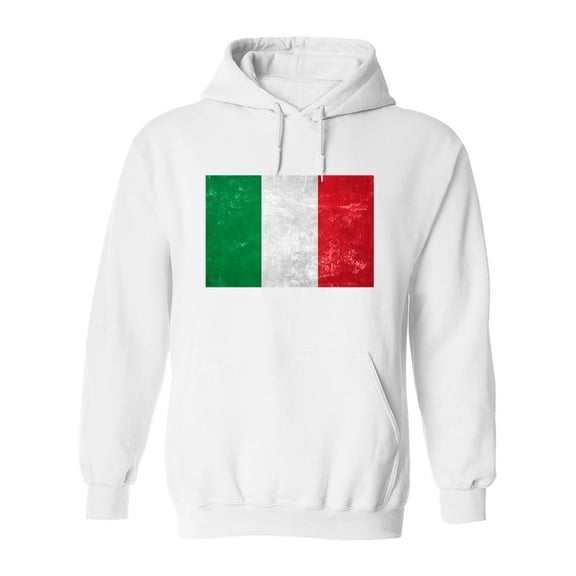 Italyl Flag Design Hoodie Men -Image by Shutterstock, Male 3X-Large
