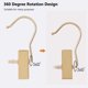 thumbnail image 2 of Perchas para botas BEWISHOME, metal dorado, 50 unidades, para armario, 2 of 9