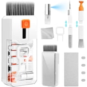 Fengxx Multi-Functional Electronic Cleaning Kit, Storage Case Keyboard Key Puller Brush Lens Earbud Cleaner Pen Spray Cloth, Complete Cleaning Tool for PC Camera Headphones
