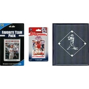 MLB St. Louis Cardinals Licensed 2019 Topps Team Set and Favorite Player Trading Cards Plus Storage Album