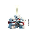 thumbnail image 2 of PuSpu Christmas Celebration Supplies 2D Christmas Decorations Hanging Ornaments Christmas Decorations Christmas Gifts Christmas Tree Ornaments Car Decorations Christmas Indoor/Outdoor Decoration, 2 of 5