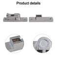 thumbnail image 3 of SPRING Door Lock Bolt Sliding 5 Color Option Accessories Door Buckle Replacement Zinc Alloy Complicated Procedures Sliding silver, 3 of 9