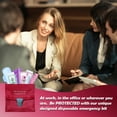 thumbnail image 6 of Menstrual Kit All-in-One 10 Pack | Convenience on The Go | Period Kit Pack for Travelling, Tweens & Teenagers or just When You’re Out | Individually Wrapped Feminine Hygiene Product (Red Purse), 6 of 7