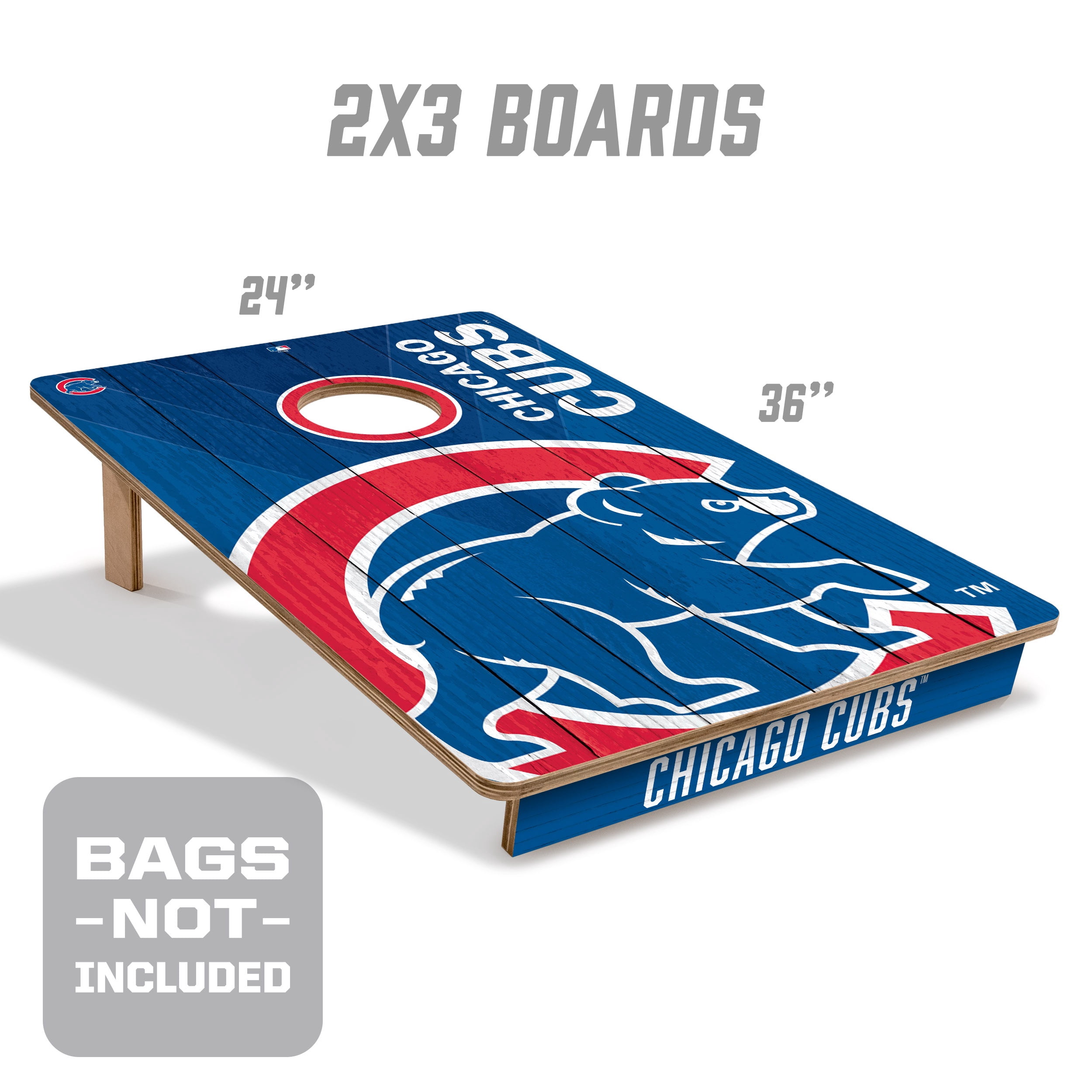 YouTheFan MLB Chicago Cubs 2' x 3' Cornhole Game No Bags