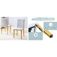thumbnail image 3 of Four Gray Pu Dining Seats - Comfortable And Versatile, With Metal Construction Of 4 Chairs In Modern Comfortable, Soft Sponge Filling Stable, 3 of 7