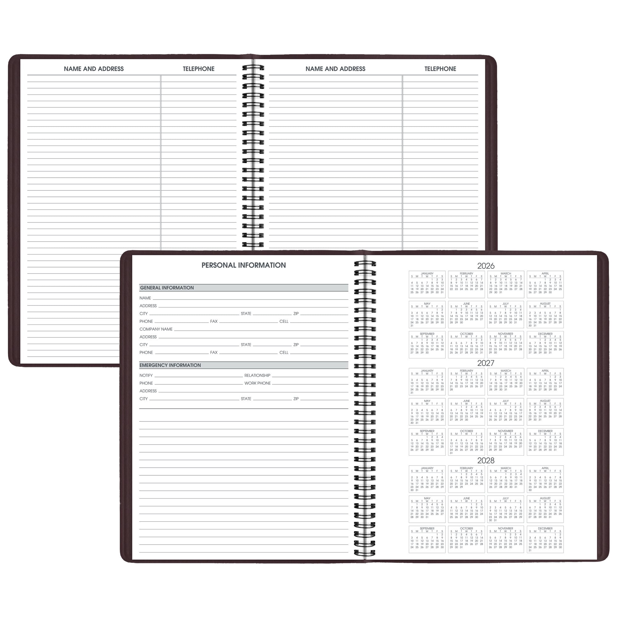 AT-A-GLANCE 2027 Weekly Appointment Book Planner Winestone Large 8 14 x 11 -