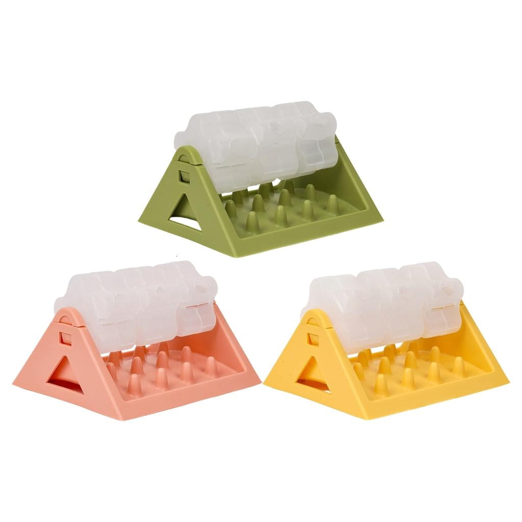 Rolling Treat Dispenser Dog Toy With Adjustable Food Opening NonSlip Base Interactive Feeding Game For Canine Enrichment