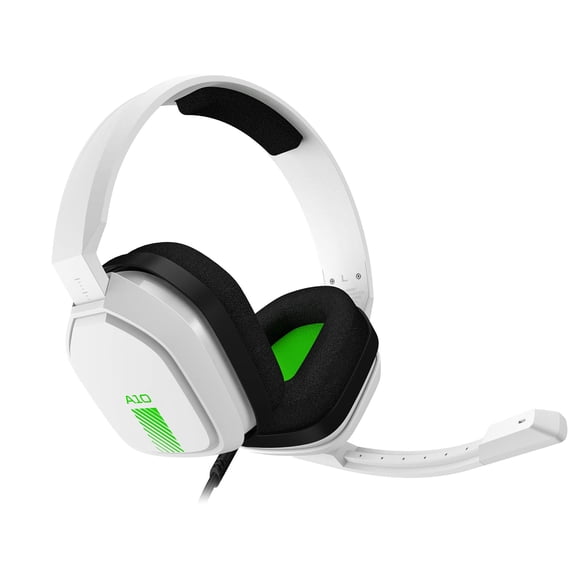 Astro A10 Gaming Headset - Stereo - Mini-phone - Wired - 32 Ohm - 20 Hz - 20 kHz - Over-the-head - Binaural - Circumaural - Uni-directional Microphone - White