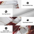 thumbnail image 6 of Marble Red Outdoor Rug for Patio/Deck/Porch, Non-Slip Large Area Rug 5 x 7 Ft, Modern Abstract Gold White Brick Stone Motif Indoor Outdoor Rugs Washable Area Rugs, Camping Rug Carpet Runner, 6 of 8