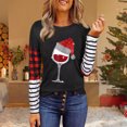 thumbnail image 2 of Sudaderas de Cuello Redondo de Navidad Para Mujer Moda Casual Manga Larga Impreso Ladies Tops Odeerbi ODB207710, 2 of 4