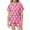 Hot Pink, variant on Kids Kid Christmas Pajamas Set Printed Silk Pjs Short Sleeve 2 Piece Sleepwear Button-Down Christmas Outfit Girls Pajamas Size 8-9 Years