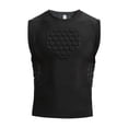 thumbnail image 1 of Camisa de compresión acolchada para hombre Protector de cómodo con chalecos de compresión de almohadillas para entrenamiento Rugby Softbol , Xl SG, 1 of 8