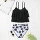 thumbnail image 5 of Traje de Baño Mujer Conjunto de Traje de Baño Tankini de Cintura Alta Con Volantes Para Mujer, Bikini de Dos Piezas, Ropa de Playa, Trajes de Baño Cómodos y Elegantes Para El Verano, 5 of 6