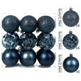 thumbnail image 5 of Christmas Ball Ornaments Set, Shatterproof Baubles for Tree Decor, Assorted Hanging Decorations for Holiday Parties, 5 of 6