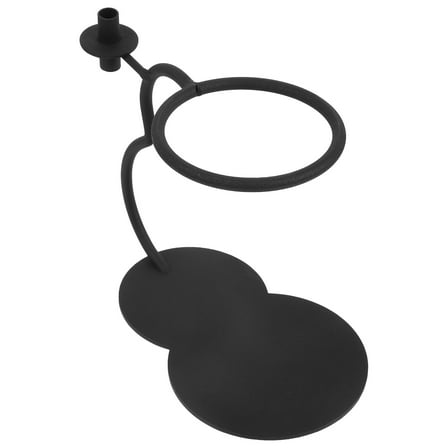 WORGEOUS  Tea Set Iron Stand Shop Saucer Cup Pots Desktop Teapot Black