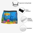 thumbnail image 3 of Pofeuu Submarine And Landscape Print Men’s Boxer Briefs, Moisture-Wicking Underwear, Regular,Trunk-Large, 3 of 5