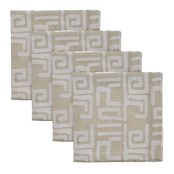 Split P Gray Mica Jacquard Napkin Set of 4