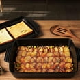 thumbnail image 2 of 2-In-1 Pre Seasoned Cast Iron Dutch Oven With Skillet Lid,Casserole Dish,Rectangular Baking Pan,Griddle Pot Set, 6QT, 9"x13", 2 of 6