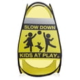 thumbnail image 2 of Dryser 3-Pack Caution Slow Down Kids at Play Safety Signs with Reflective Tape - 24" Yellow Pop-up Children at Play Signs, 2 of 7