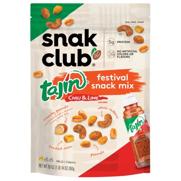 Snack Club Tajin Festival Snack Chili & Lime Nut Mix, 30 Ounce 
