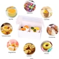 thumbnail image 4 of Cajas para Postres Blancas con Ventana,Cajas de Panadería para Pastelería,Fiesta festiva,cajas de Papel para Dulces,cupcakes,galletas, 4 of 4