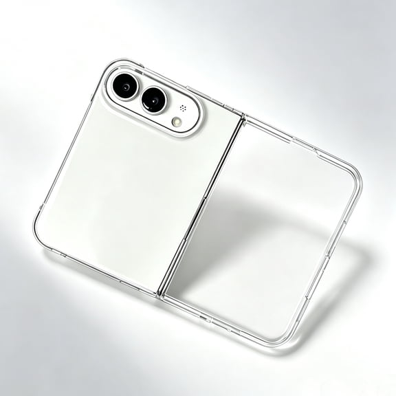 Phone Case for iPhone 18 Duo, Folding Shockproof Bumper Protective Cover, Clear