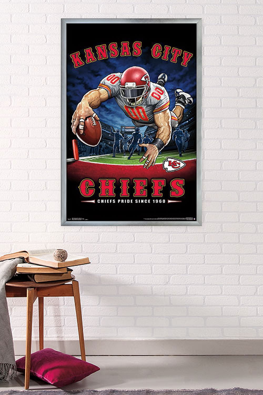 NFL Kansas City Chiefs - End Zone 17 Wall Poster, 22.375" x 34", Framed