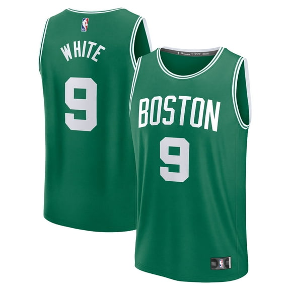 Men's Fanatics Derrick White Kelly Green Boston Celtics Fast Break Replica Player Jersey - Icon Edition